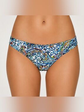 Lauren Ralph Lauren Paisley Bikini Bottoms Blue tropical Multicolor Size 14